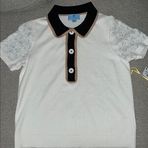 NWT Cece Lace Sleeve women top